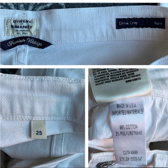 Citizens Of Humanity Drew Crop Flare Fray Hem Jean - Picture 5 of 10